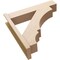 Ekena Millwork 8-in W x 36-in D x 36-in H Balboa Block Rough Cedar Woodgrain TimberThane Outlooker, Primed Tan OUTUR080X36X36BOA44RCPR - alternate 4